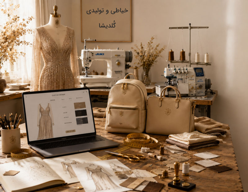 دوخت لباس سفارشی زنانه در خیاطی آنلاین گلدیشا