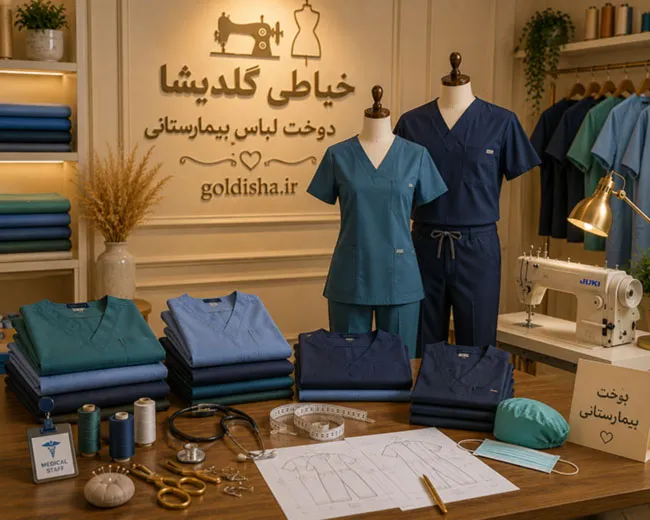 دوخت لباس بیمارستانی