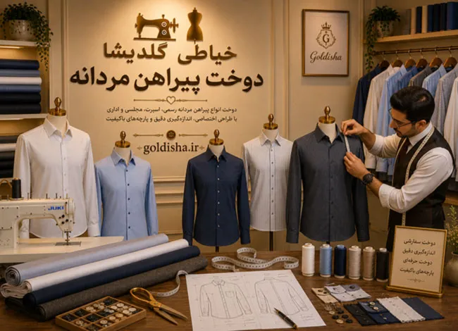 دوخت پیراهن مردانه